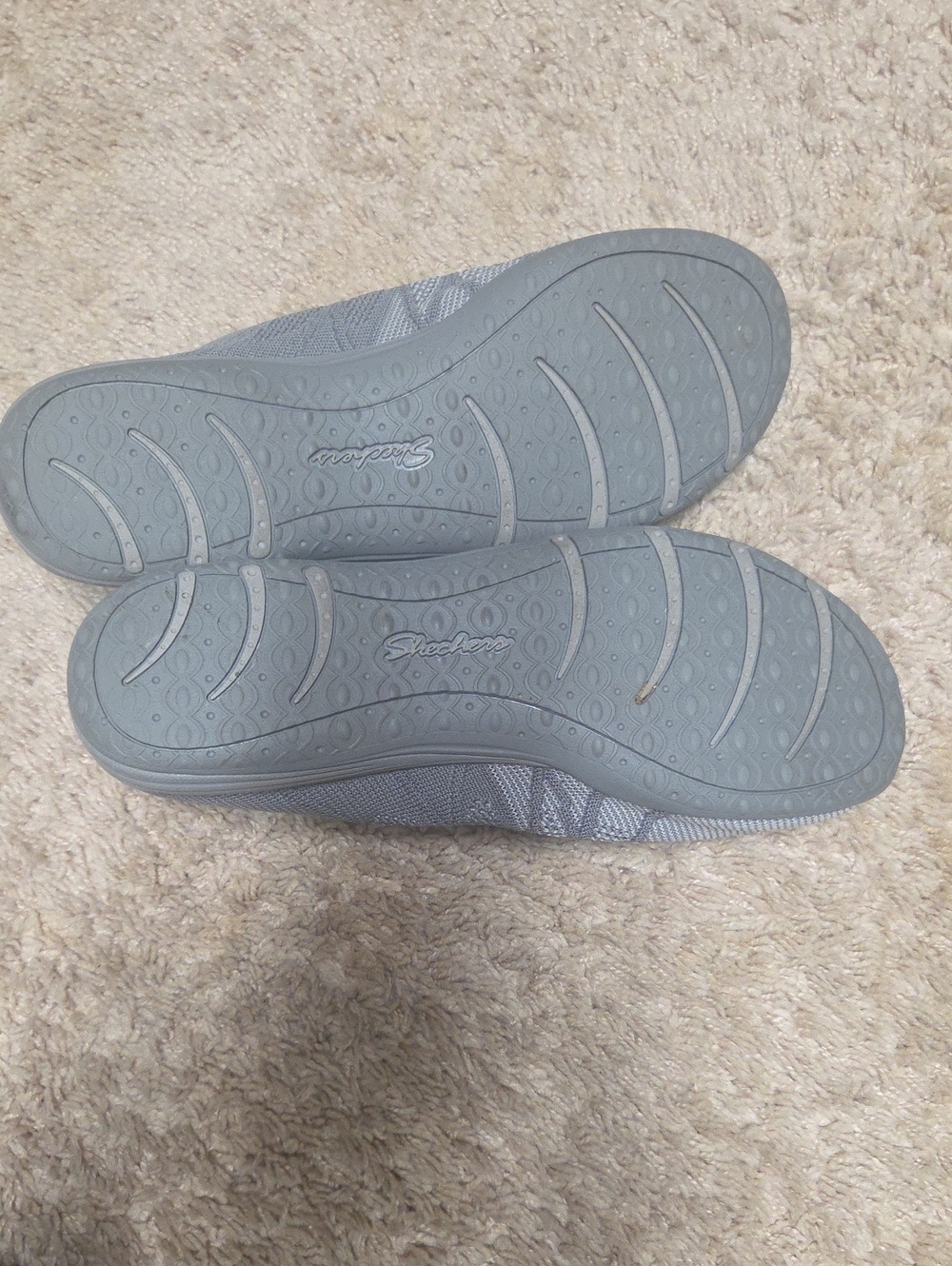 Skechers Gray Knit Slip-On Zipper Sneakers - Picture 7 of 7